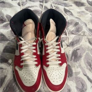 Jordan Red and White Athletic Shoes Iconic Design